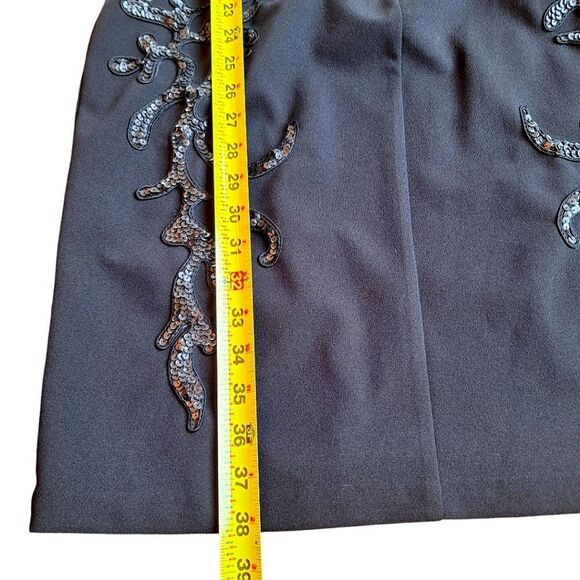 Sue Wong Nocturne Sequin Cocktail Dress NWOT Black Lined sz 10 Special Occasion - Picture 11 of 16